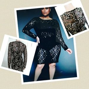 Lace Bodycon Dress size Large by Forever21